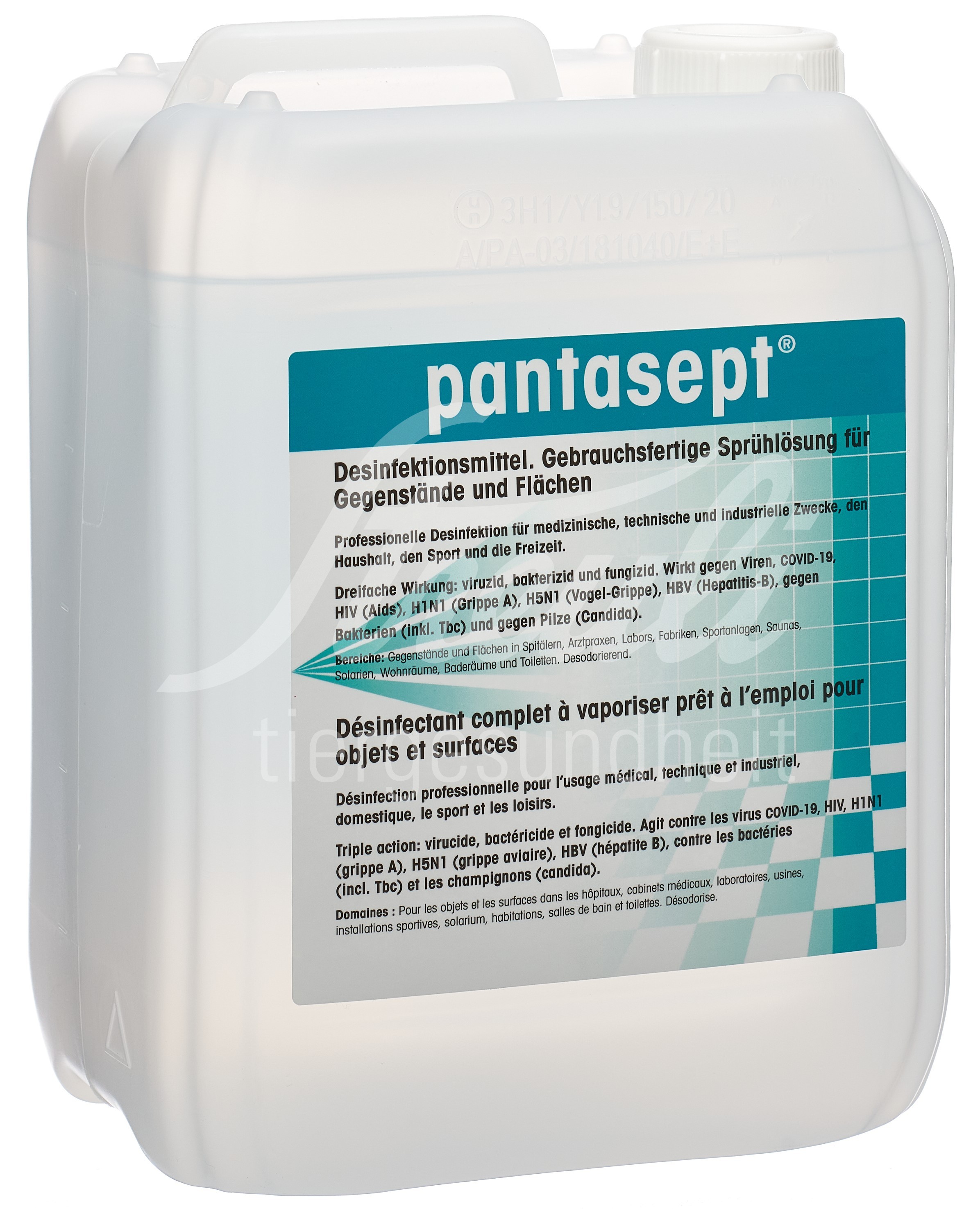 Pantasept Desinfektion Lös Kanister 5 lt Pantasept Desinfektion Lös Kanister 5 lt