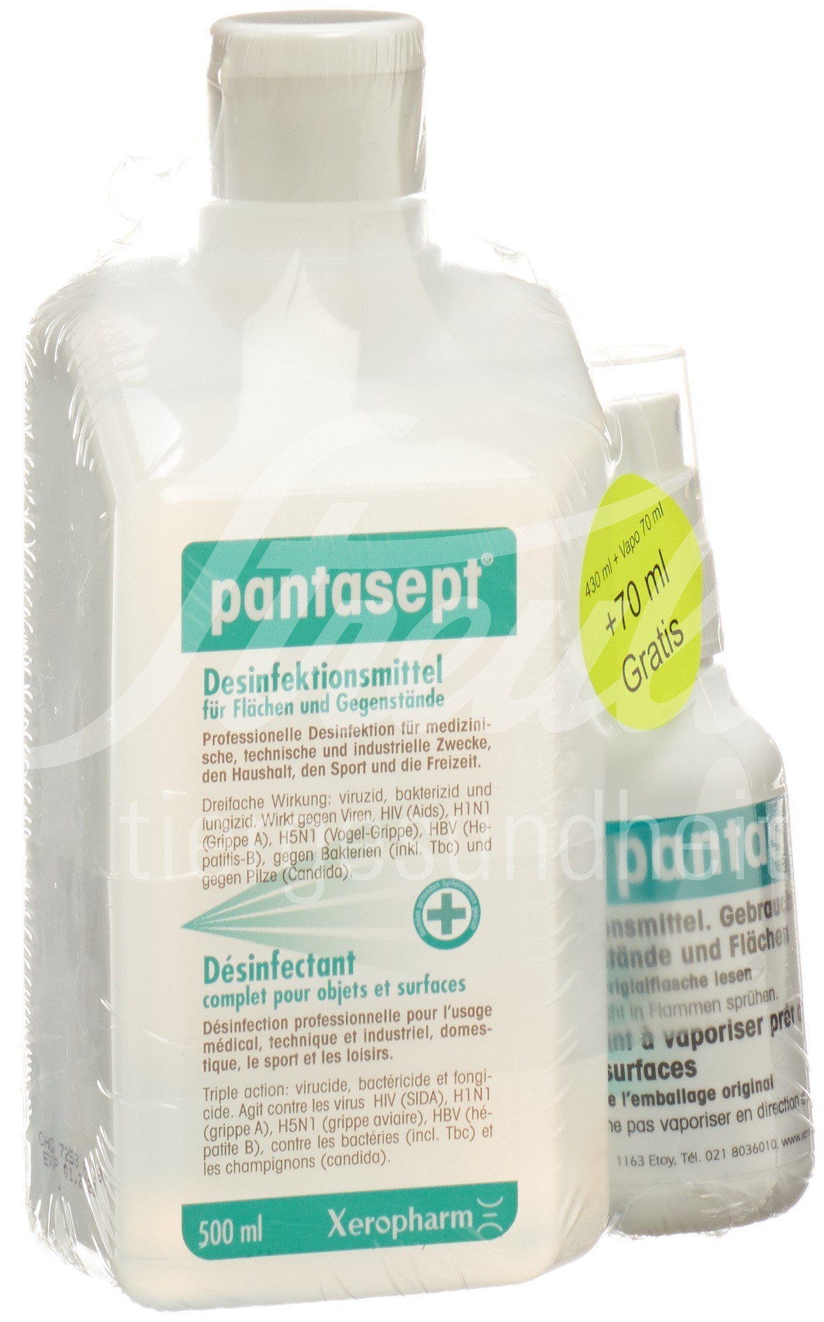 Pantasept Desinfektion Lös Set 430 + 70ml Pantasept Desinfektion Lös Set 430 + 70ml