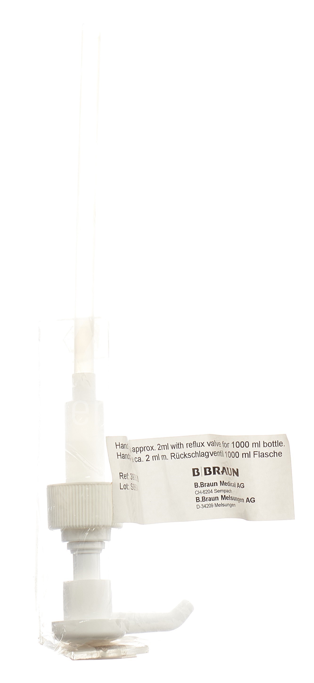 B. Braun Dosierpumpe 1000ml (2ml) mit Rückschlagventil B. Braun Dosierpumpe 1000ml (2ml) mit Rückschlagventil