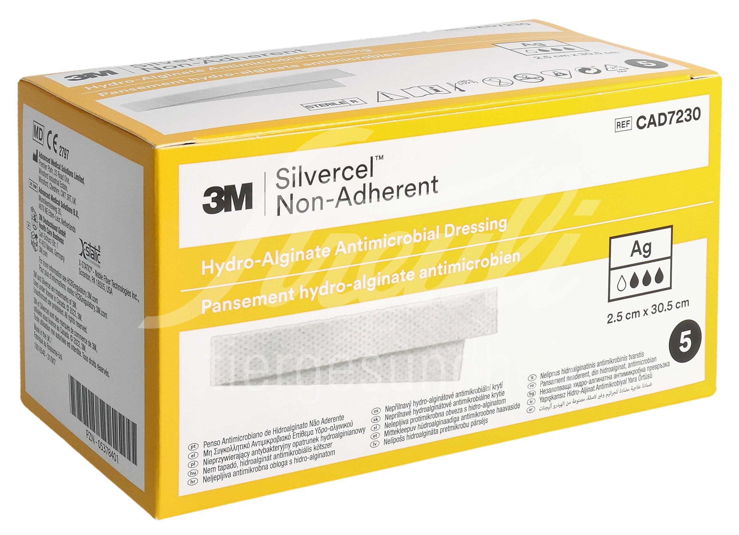 SILVERCEL NON ADHERENT Silberhaltige Wundauflage 2.5x30.5cm nichthaftend 5 Stk SILVERCEL NON ADHERENT Silberhaltige Wundauflage 2.5x30.5cm nichthaftend 5 Stk