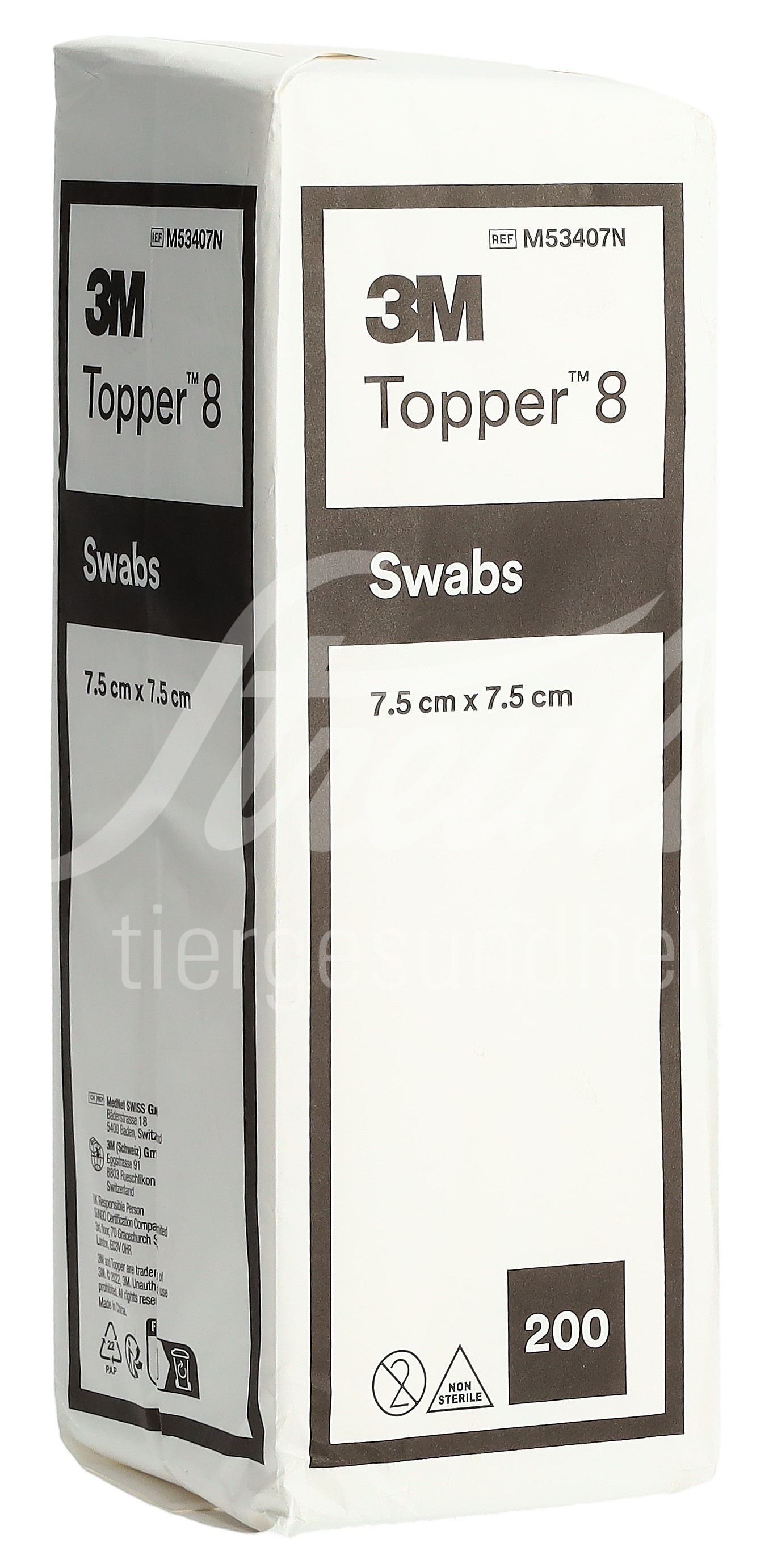TOPPER 8 NW Kompr 7.5 x7.5 cm unste.200 Stk TOPPER 8 NW Kompr 7.5 x7.5 cm unste.200 Stk