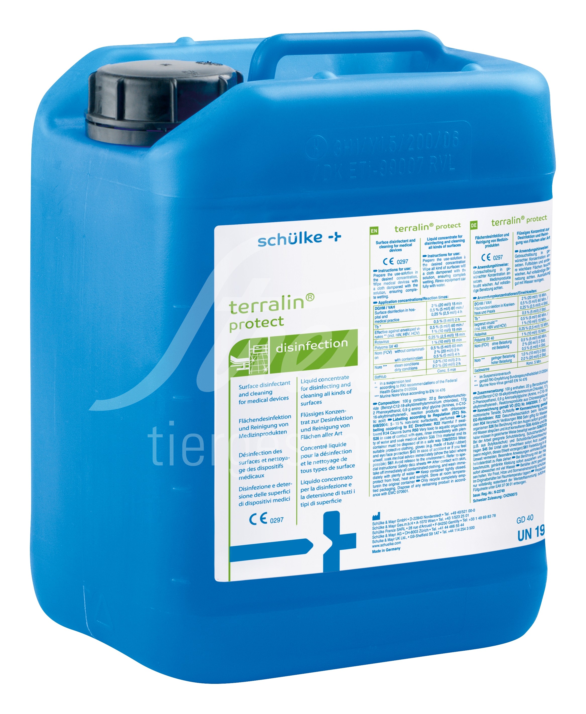 Terralin Protect Flächendesinfektion Kanister 5 lt Terralin Protect Flächendesinfektion Kanister 5 lt