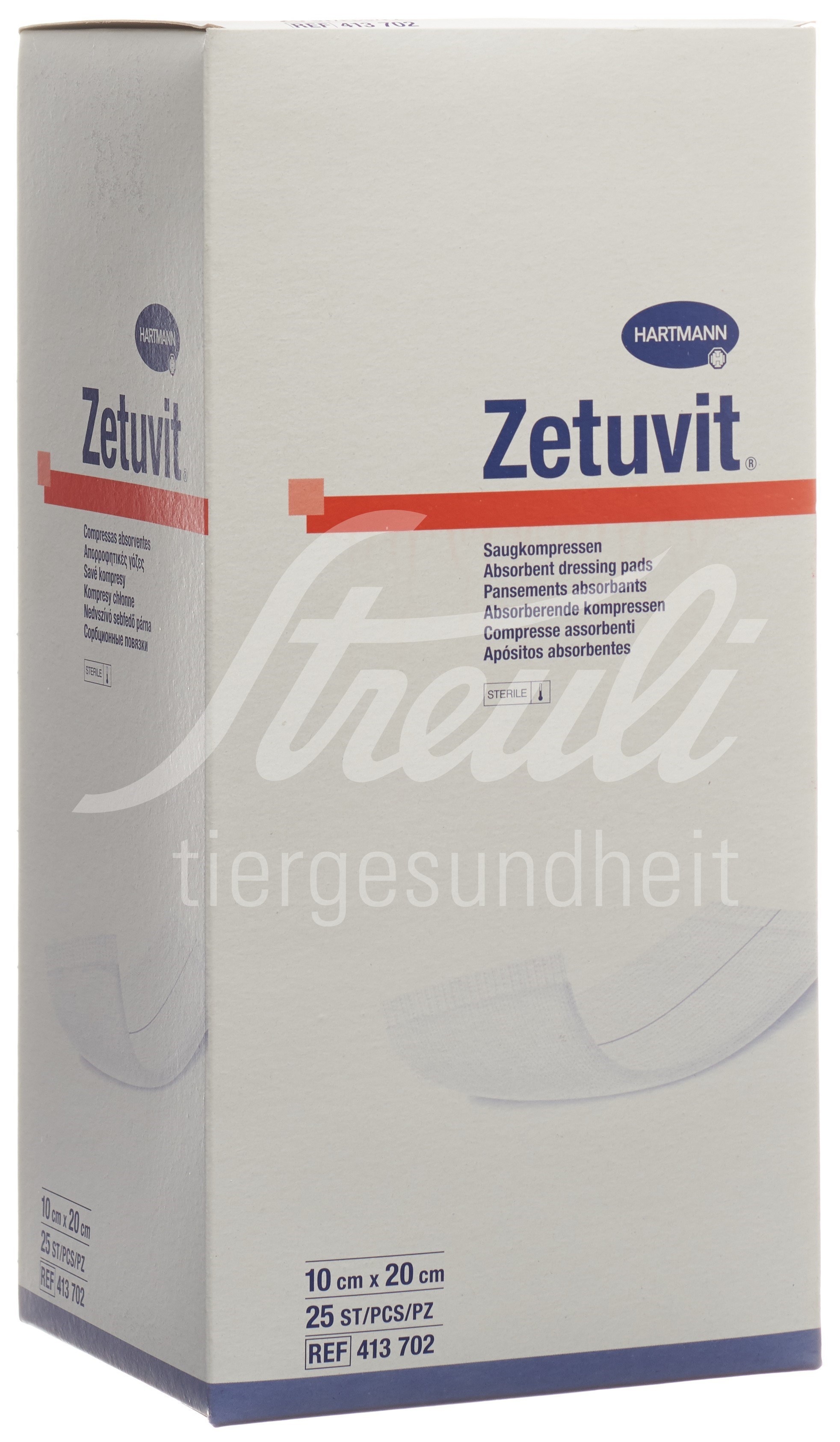 ZETUVIT Absorptionsverband 10x20cm steril 25 Stk ZETUVIT Absorptionsverband 10x20cm steril 25 Stk