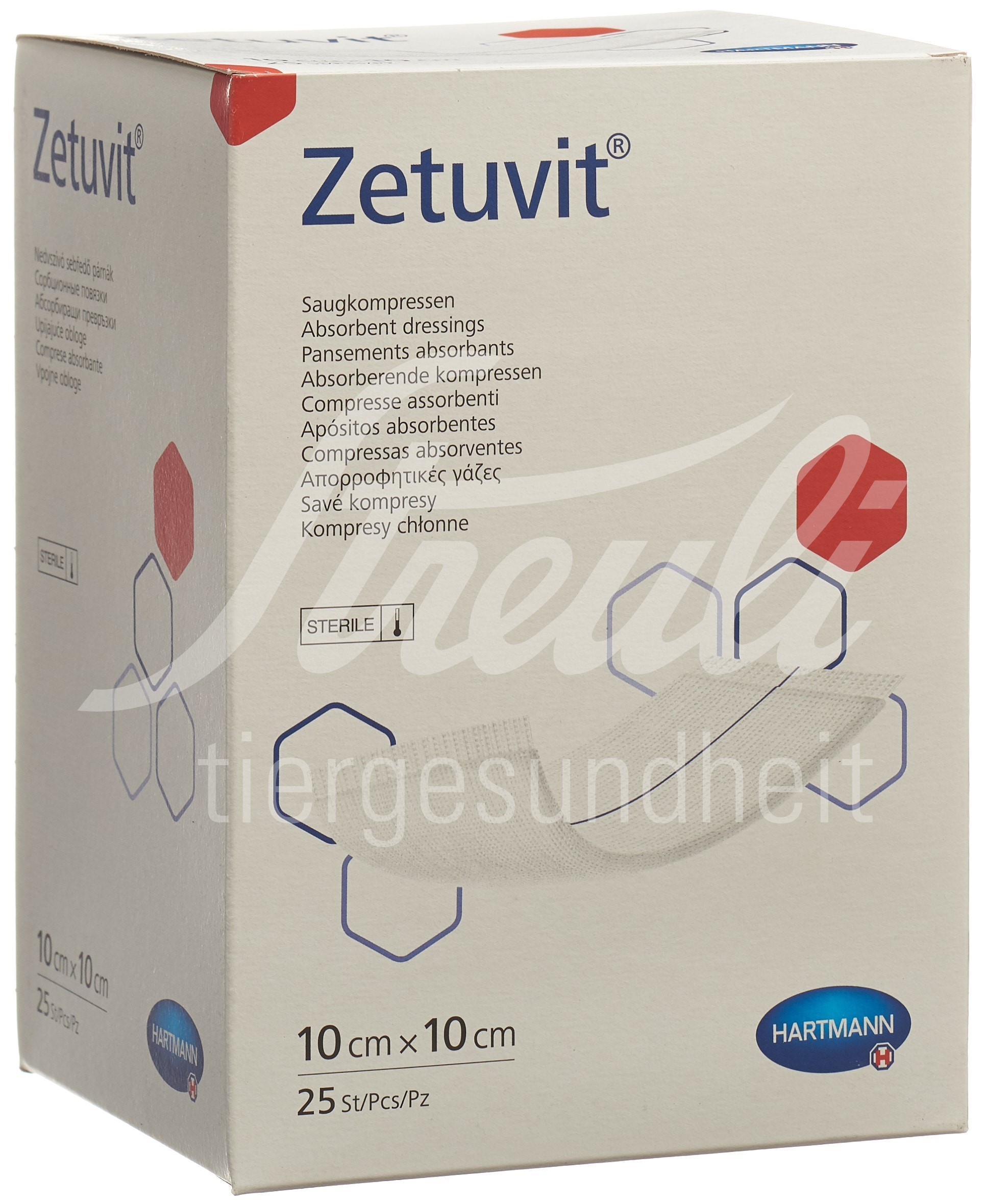 Zetuvit Absorptionsverband 10x10cm steril 25 Stk. Zetuvit Absorptionsverband 10x10cm steril 25 Stk.