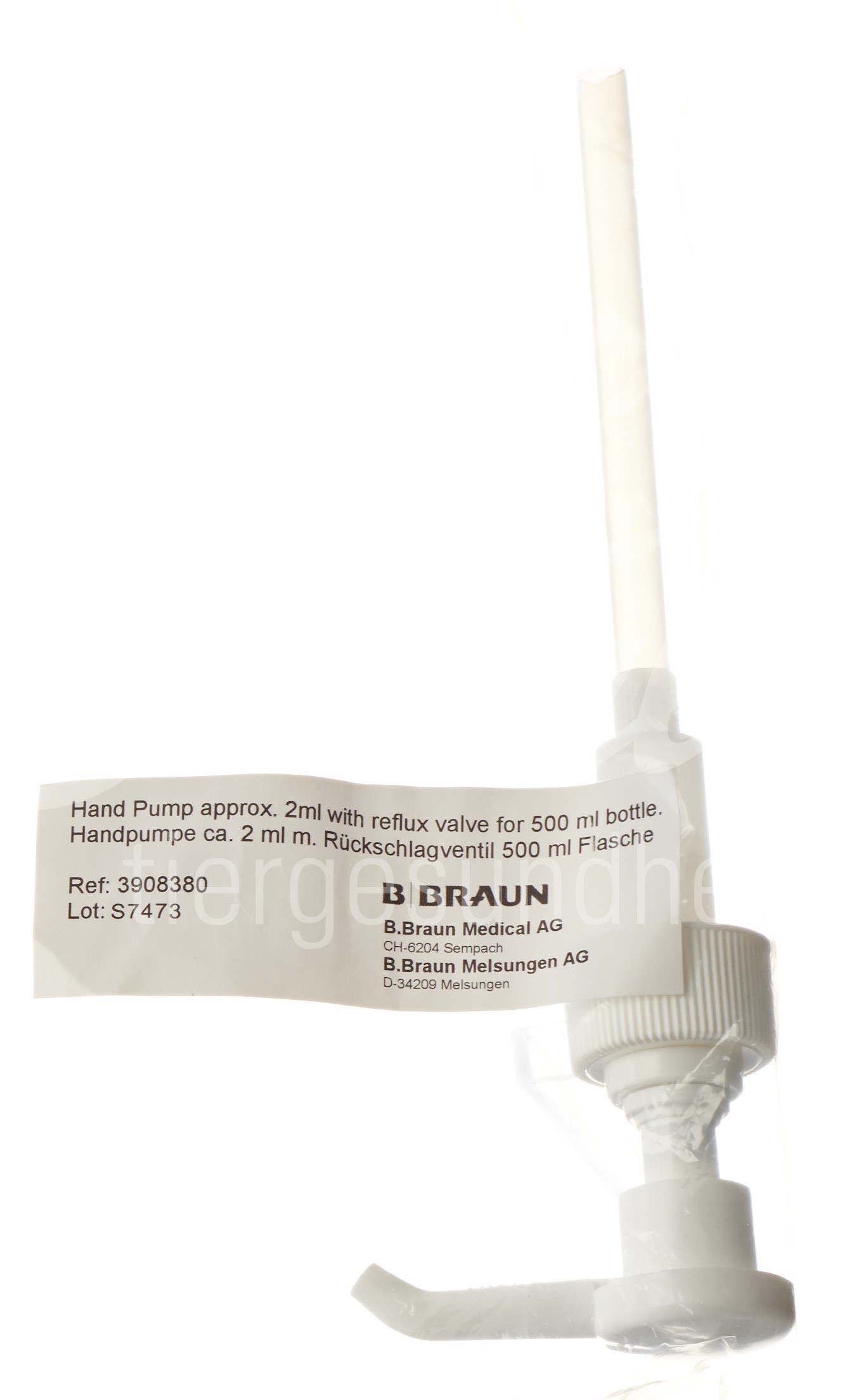 B. Braun Dosierpumpe 500ml (2ml) mit Rückschlagventil B. Braun Dosierpumpe 500ml (2ml) mit Rückschlagventil