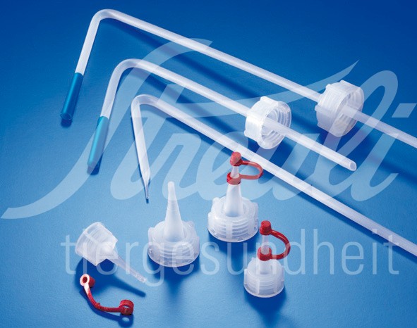 Halteband rot für PE-Flaschen mit Tropfverschluss 100 Stück