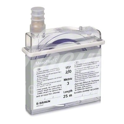 B.Braun MonoPlus C viol. Flachspule USP 0 25 m 1 Stk.