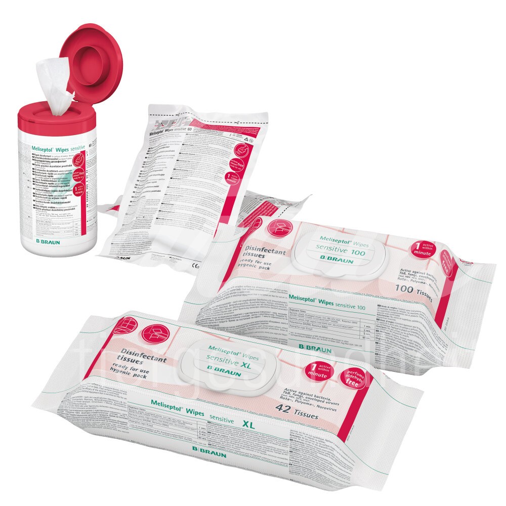 Meliseptol Wipes Sensitive Nachfüllpack 100 Stk Meliseptol Wipes Sensitive Nachfüllpack 100 Stk