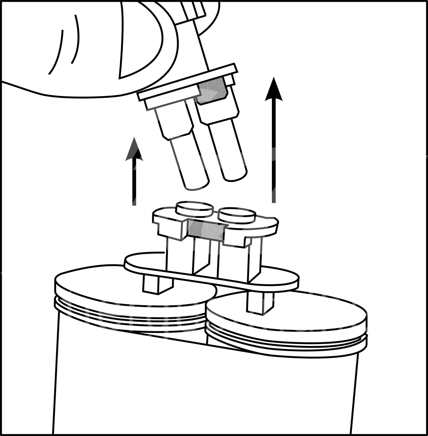KRUUSE Klauenkleber 2-Komp.-Polyurethan 200 ml Kartusche