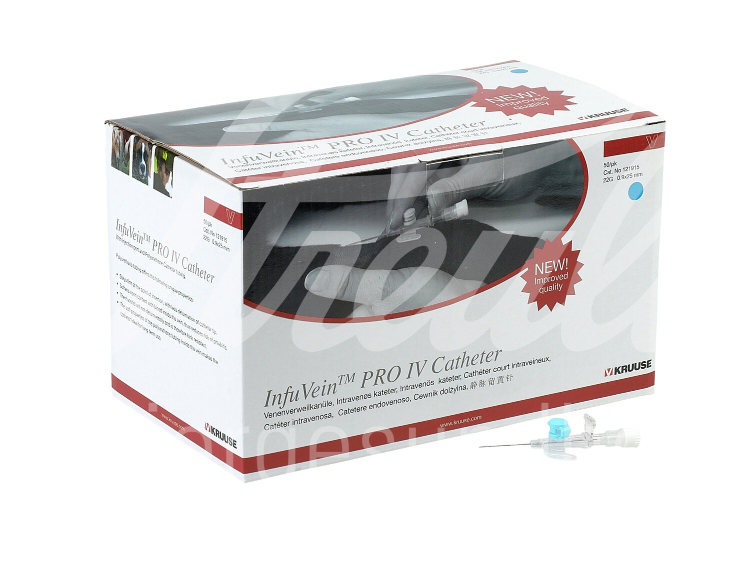 KRUUSE InfuVein PRO IV m. Port 22G 0,9 x 25 mm blau 50 Stück KRUUSE InfuVein PRO IV m. Port 22G 0,9 x 25 mm blau 50 Stück
