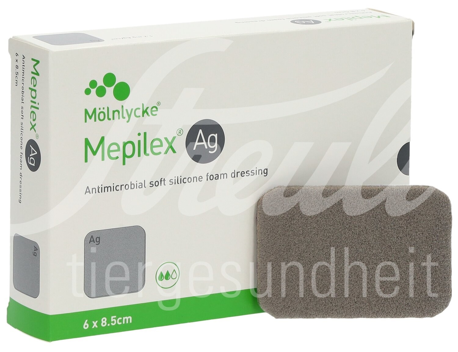 Mepilex Ag Schaumverband Safetac 10x10cm Silicone 5 Stk