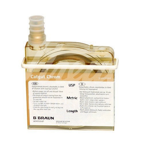 B.Braun Catgut chrom Flachspule USP 0 75 m 1 Stk.