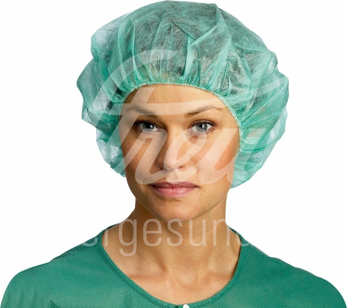 BARRIER OP Haube Annie rund grün 150 Stk