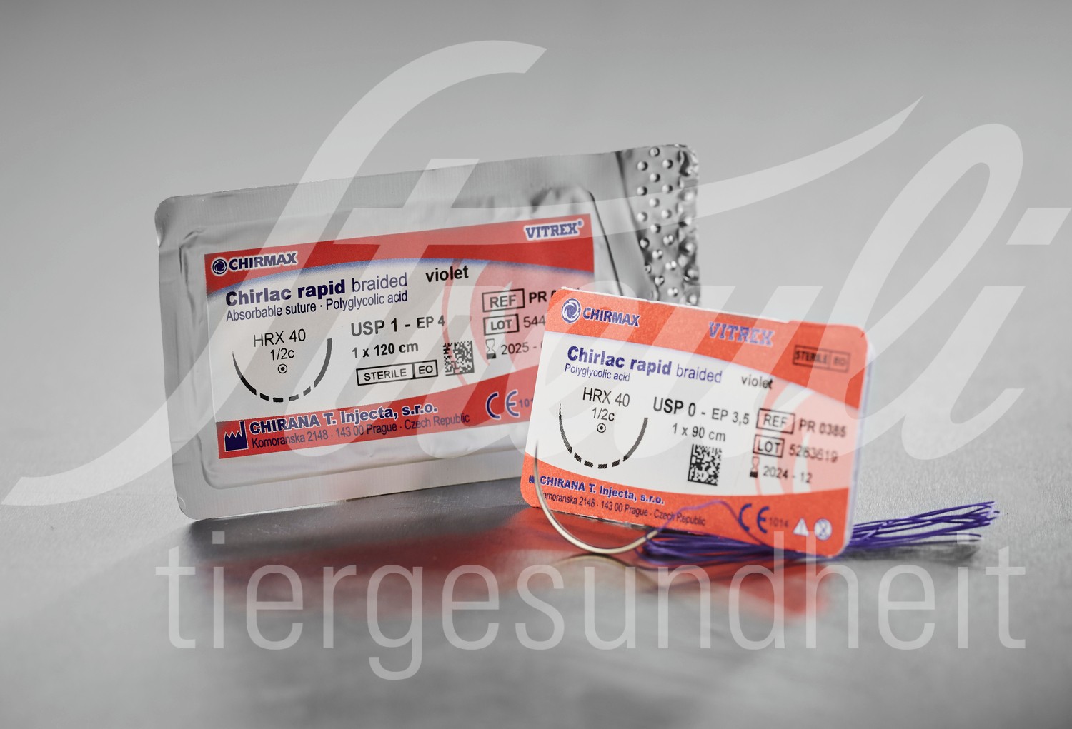 Vitrex Chirlac rapid viol. USP 4-0 DS 15mm 45cm 24 Stk. Vitrex Chirlac rapid viol. USP 4-0 DS 15mm 45cm 24 Stk.