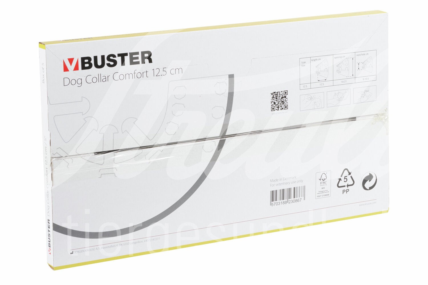 BUSTER Halskragen Comfort transp. Schnell-Versch.12.5cm 5Stk BUSTER Halskragen Comfort transp. Schnell-Versch.12.5cm 5Stk