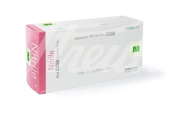 cosaLine Untersuchungshandschuhe L Nitril Eco weiss puderfrei 200 Stk