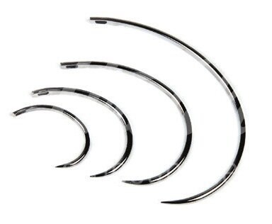 Nadel 1/2 kreis für Nylonfaden ab 20 Kg 6 Stück