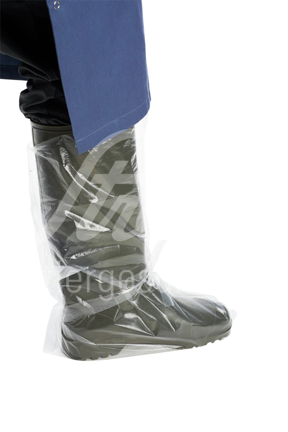 KRUTEX Überziehstiefel 50cm 40µm 50 Stk. m.Schnürsenkel