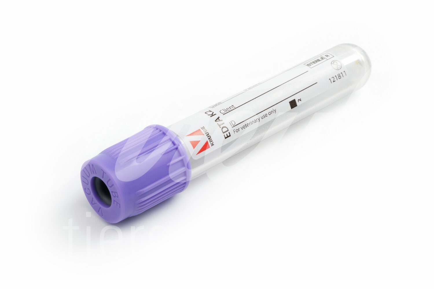 KRUUSE Blutproberöhrchen m. Vacuum 2 ml EDTA K2 100 Stück
