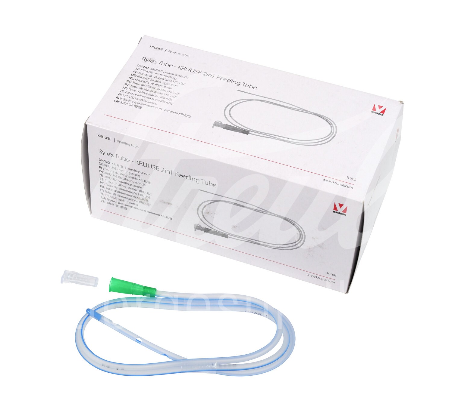 KRUUSE Ernährungssonde PVC grün 4.7 mm x 105 cm 10 Stück