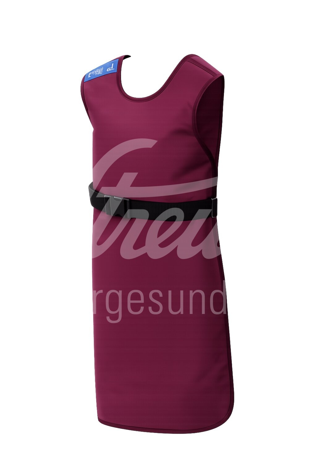 Röntgenschürze M 60/110 cm dunkelrot m. Schnappversch. 1 Stk