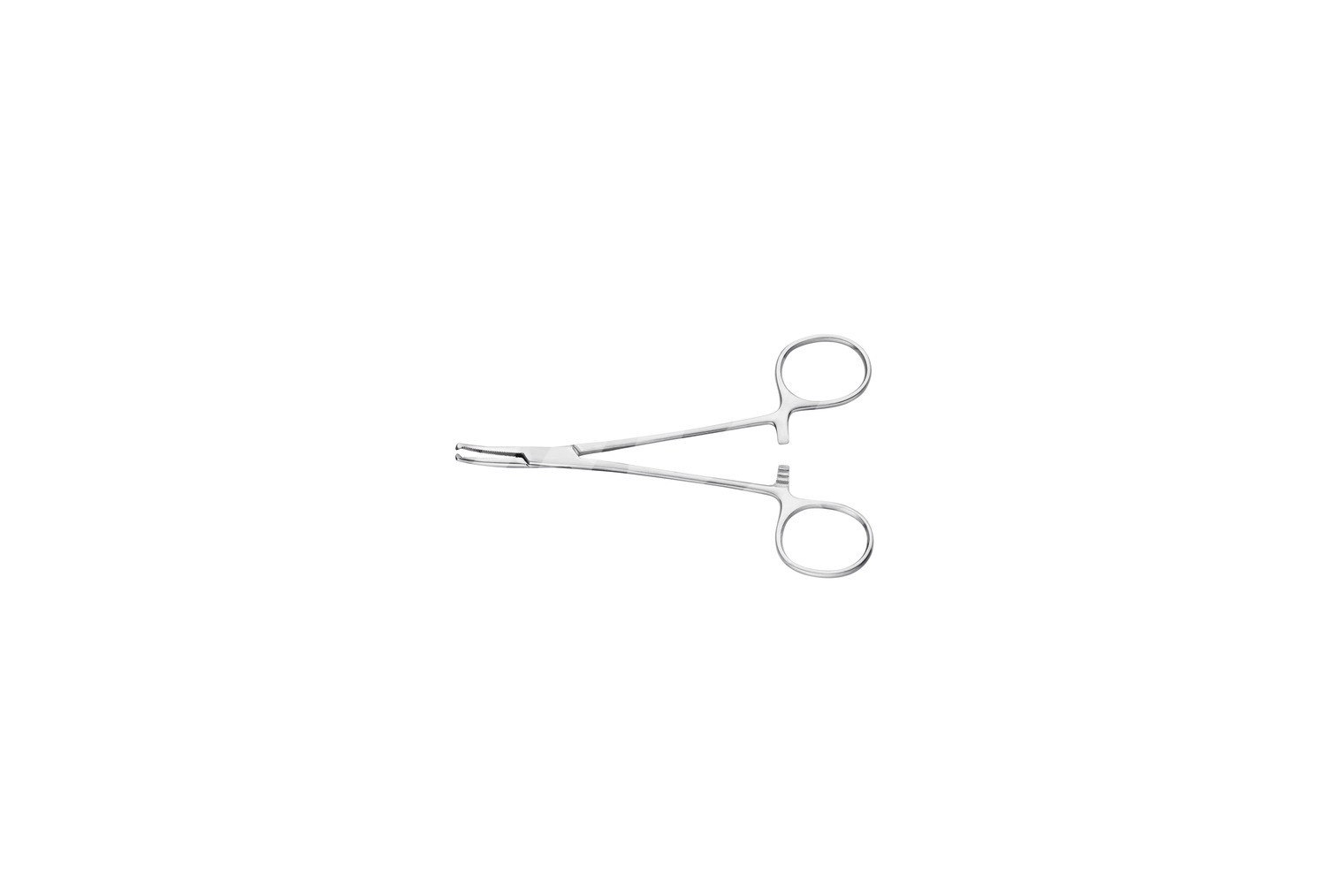 Arterienklemme Halsted Mosquito 12.5 cm gebogen 1:2 Zähne 1 Stk