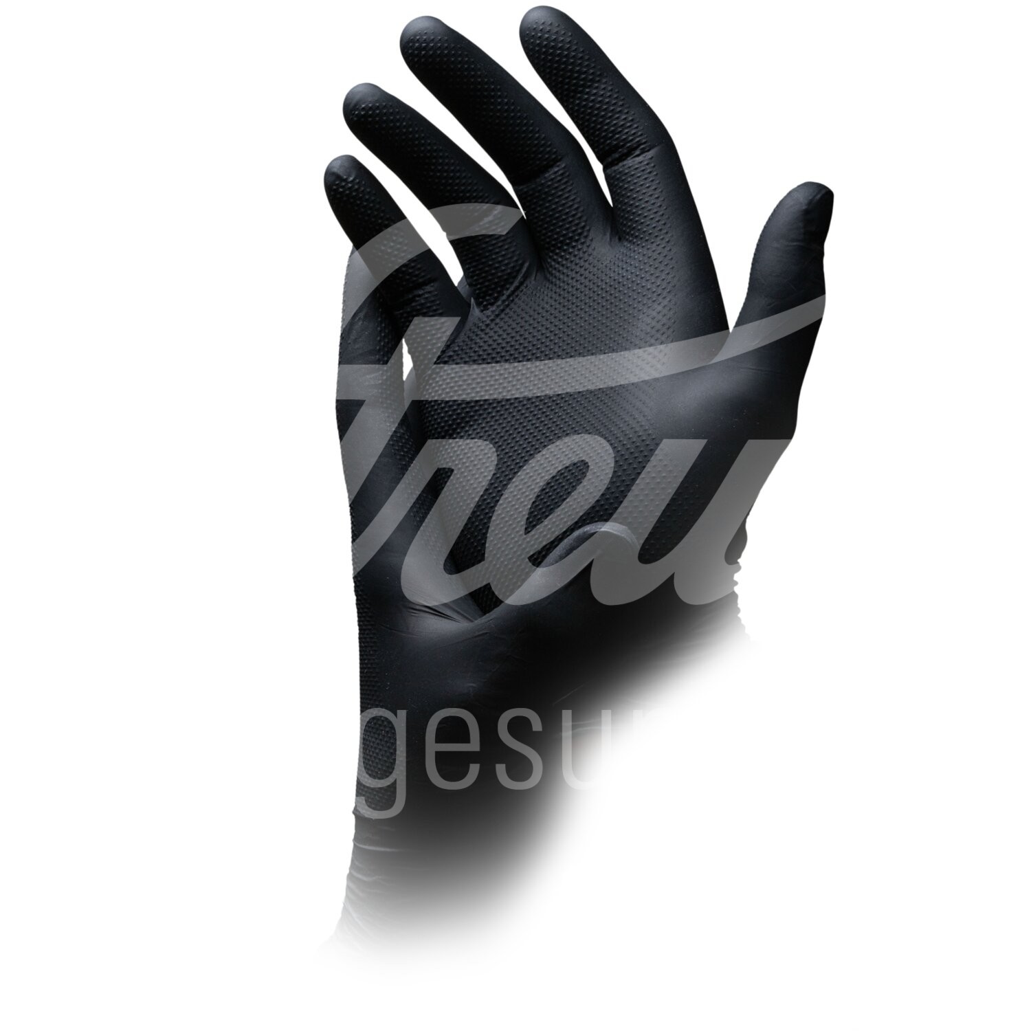 Nitril US-Handschuh High grip L puderfr. schwarz 100Stk Nitril US-Handschuh High grip L puderfr. schwarz 100Stk