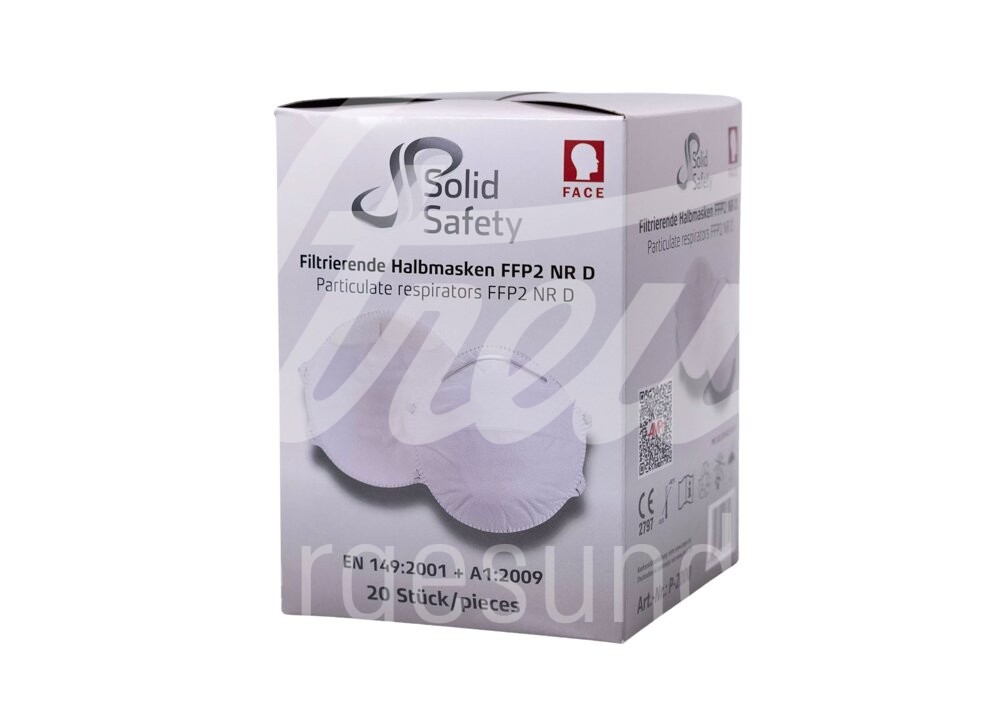 Mundschutz Typ FFP2 Loop Halbmaske o.Ventil weiss 20 Stk Mundschutz Typ FFP2 Loop Halbmaske o.Ventil weiss 20 Stk