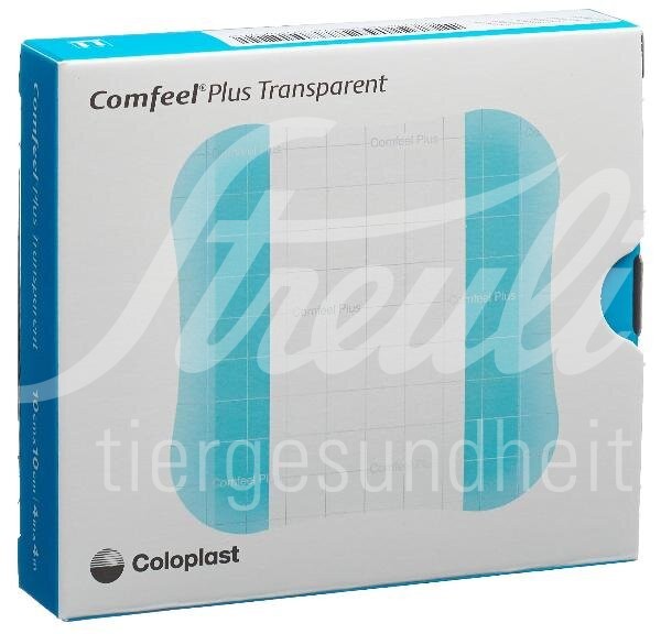 Comfeel Plus Transparent Hydrokolloid Verband 10x10cm 10 Stk
