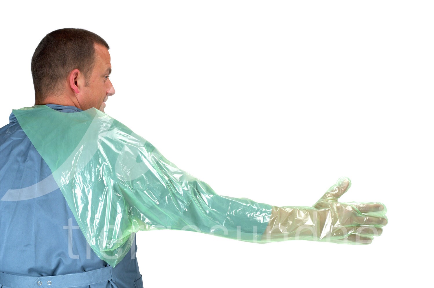 KRUTEX Soft Rektal-Handsch. m.Schultersch. 90cm Gr.L 50Stk