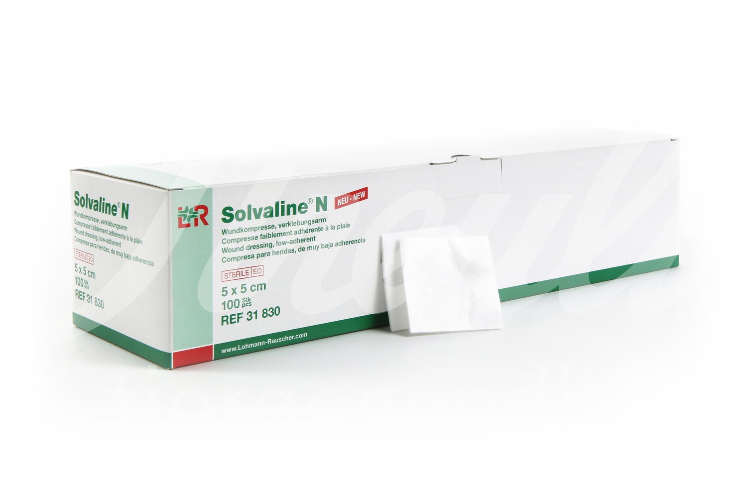 Solvaline N Wundauflage 10x10cm steril 100 Stück