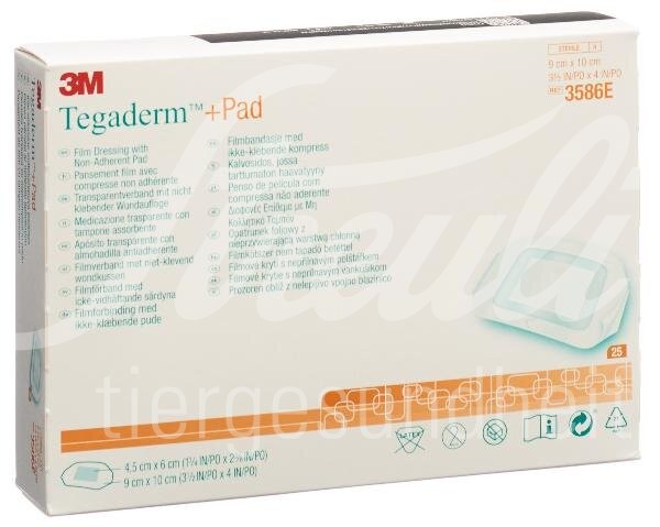 3M Tegaderm+Pad 9x10cm Wundkissen 4.5x6cm 25 Stk