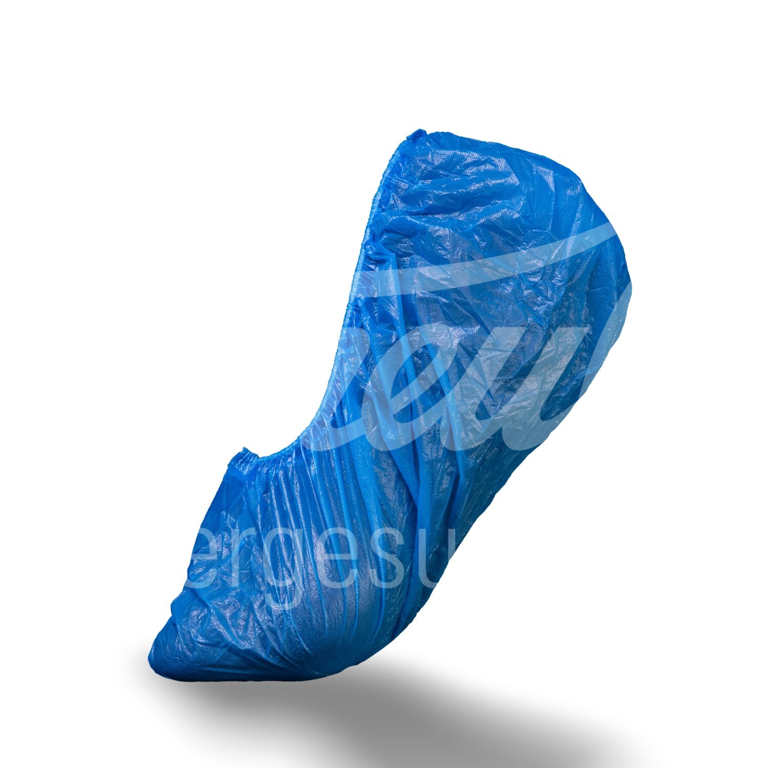 Überziehschuhe PE m. Gummizug 41 x 15 cm blau 100 Stk.