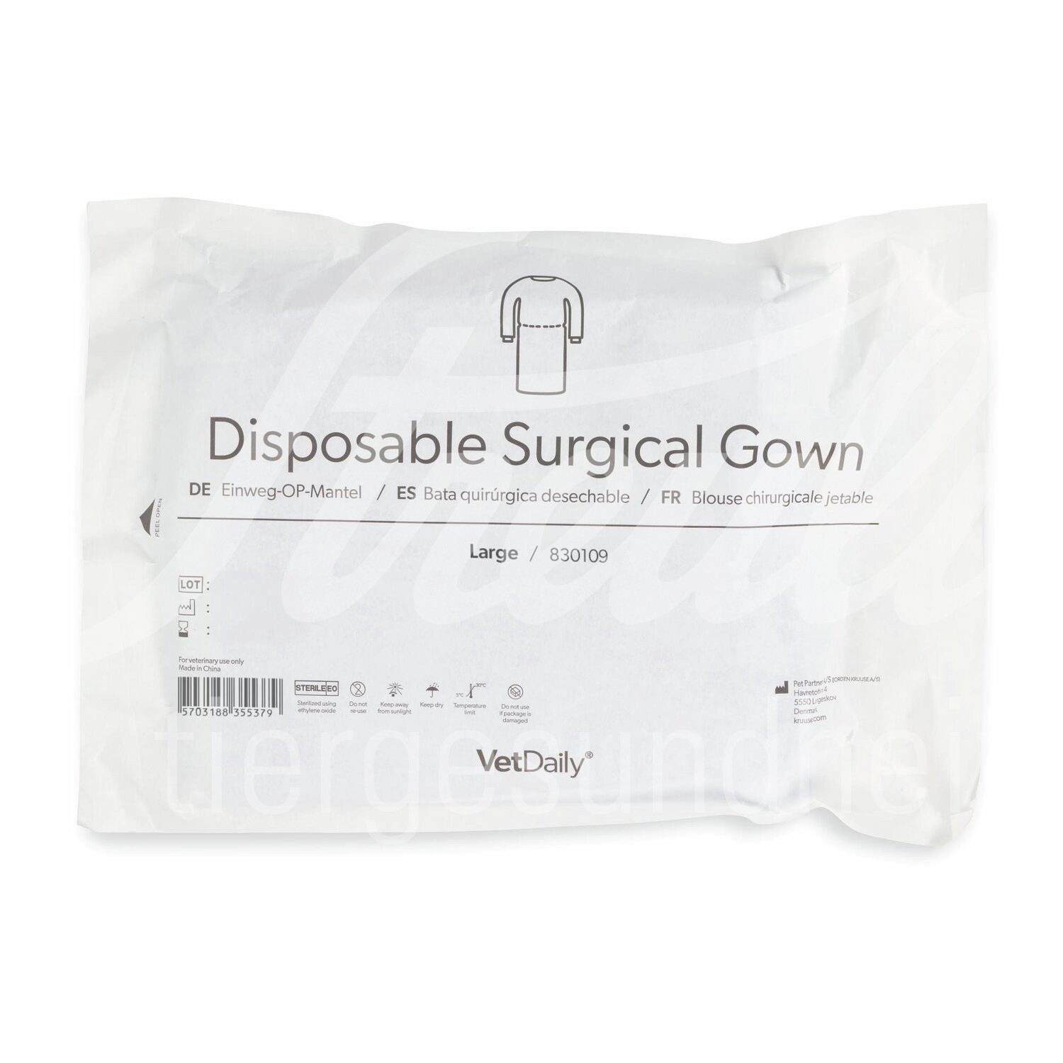 VD Einweg-OP-Mantel Gr. L steril blau 50 Stück