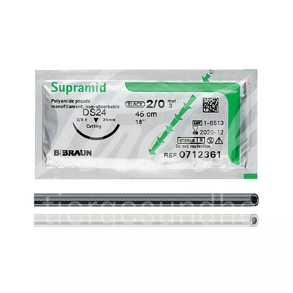 B.Braun Supramid schwarz USP 3-0 DS 19 mm 45 cm 36 Stk.