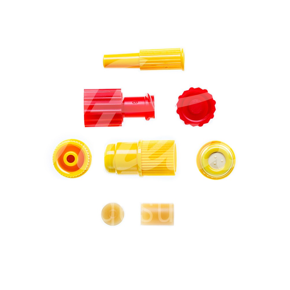 In-Stopfen LL m. Zuspritzmöglichkeit -gelb- 100 Stück