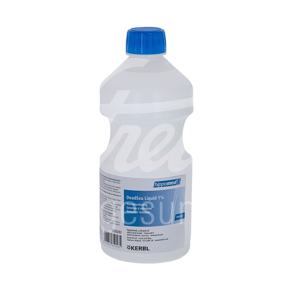 Totes Meer-Salz Sole, 1%ig, für Air-One Vernebler 1 Liter 1 Stück Totes Meer-Salz Sole, 1%ig, für Air-One Vernebler 1 Liter 1 Stück