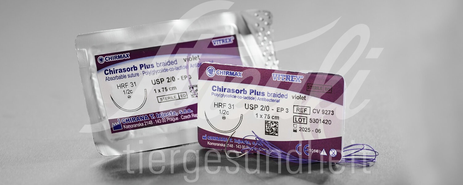 Vitrex Chirasorb plus gefl. viol. USP 4-0 DS 19mm 75cm 24Stk. Vitrex Chirasorb plus gefl. viol. USP 4-0 DS 19mm 75cm 24Stk.
