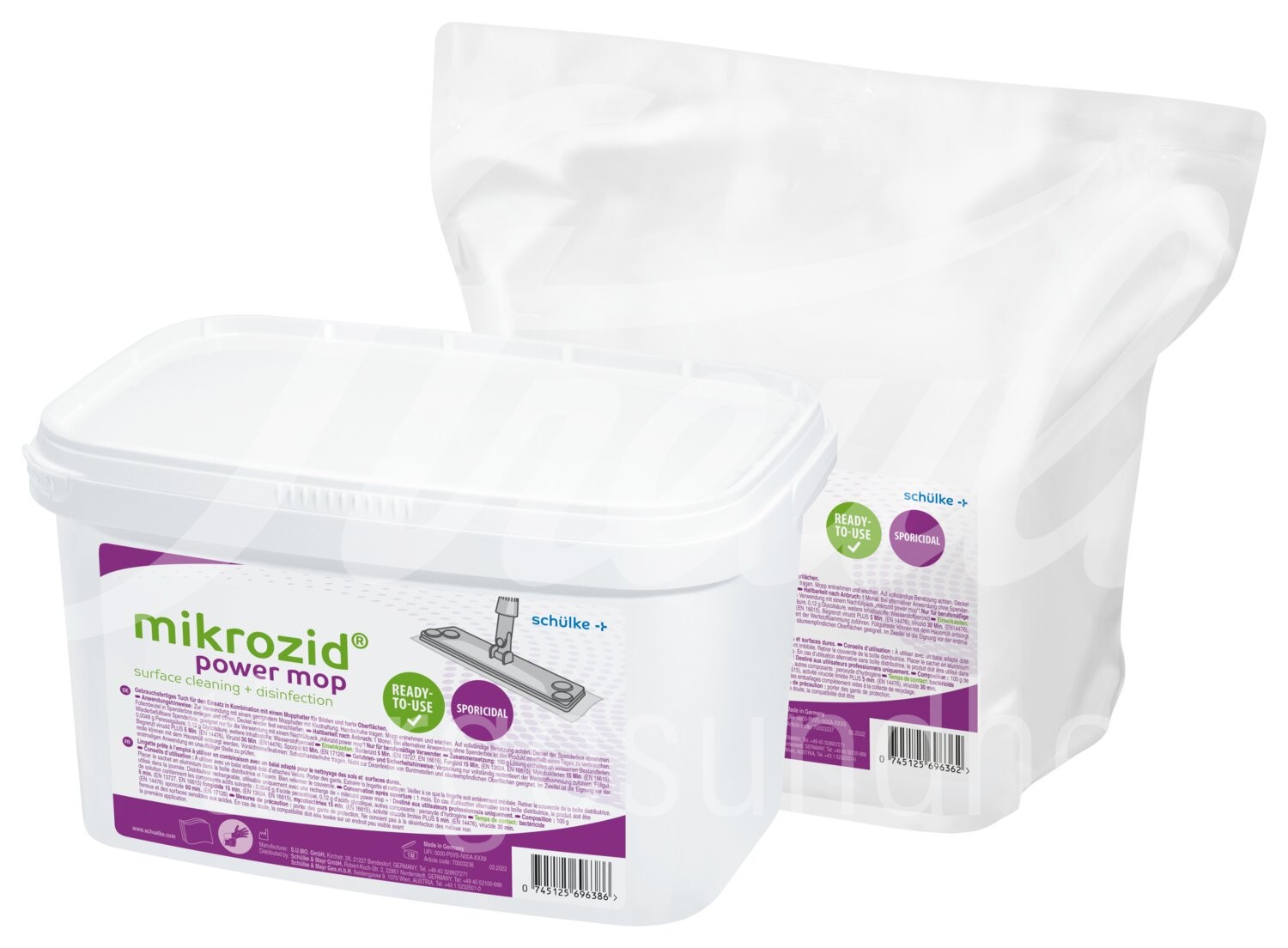 Mikrozid power mop Refill 2 x 20 Tücher 1 Stück