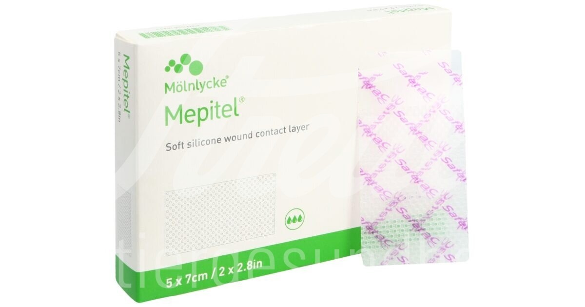 Mepitel Wundauflage 12x15cm Silikon 5 Stk