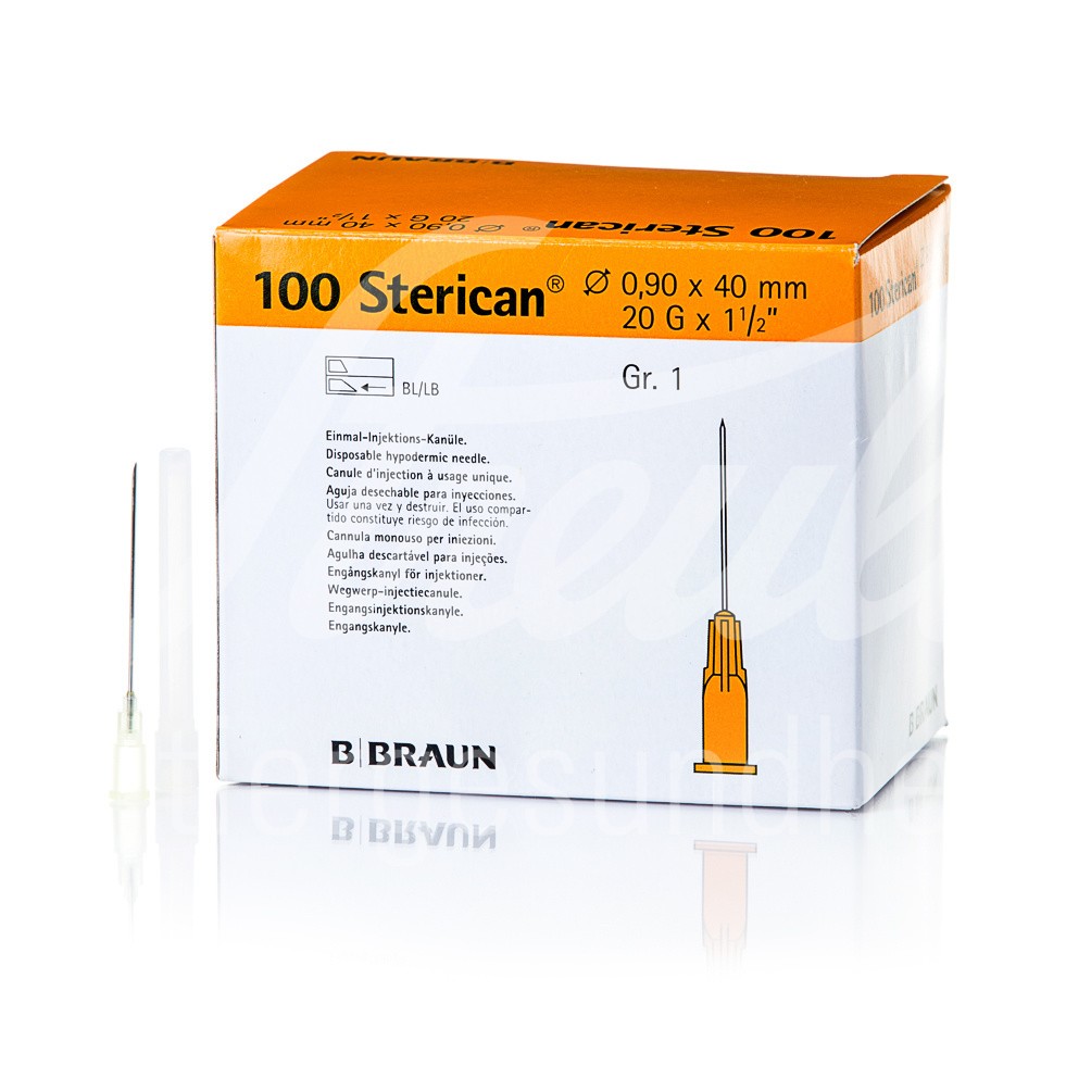 B.Braun Sterican Kanüle rosa 18G 1.2x40mm Langschliff 100 Stk