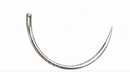 Vitrex Wundnadel Normalöhr 1/2-Kreis schn. 24,5mm 12Stk. Vitrex Wundnadel Normalöhr 1/2-Kreis schn. 24,5mm 12Stk.