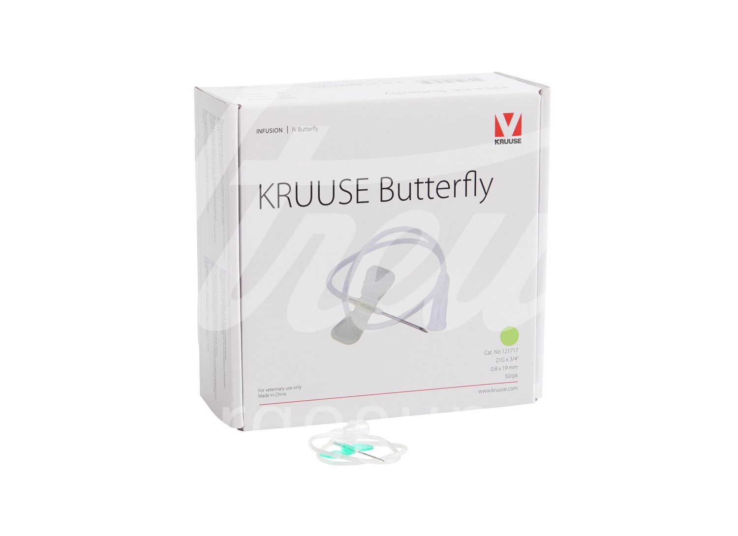 KRUUSE Butterfly 21G 0.8 x 19 mm 30 cm grün 50 Stück