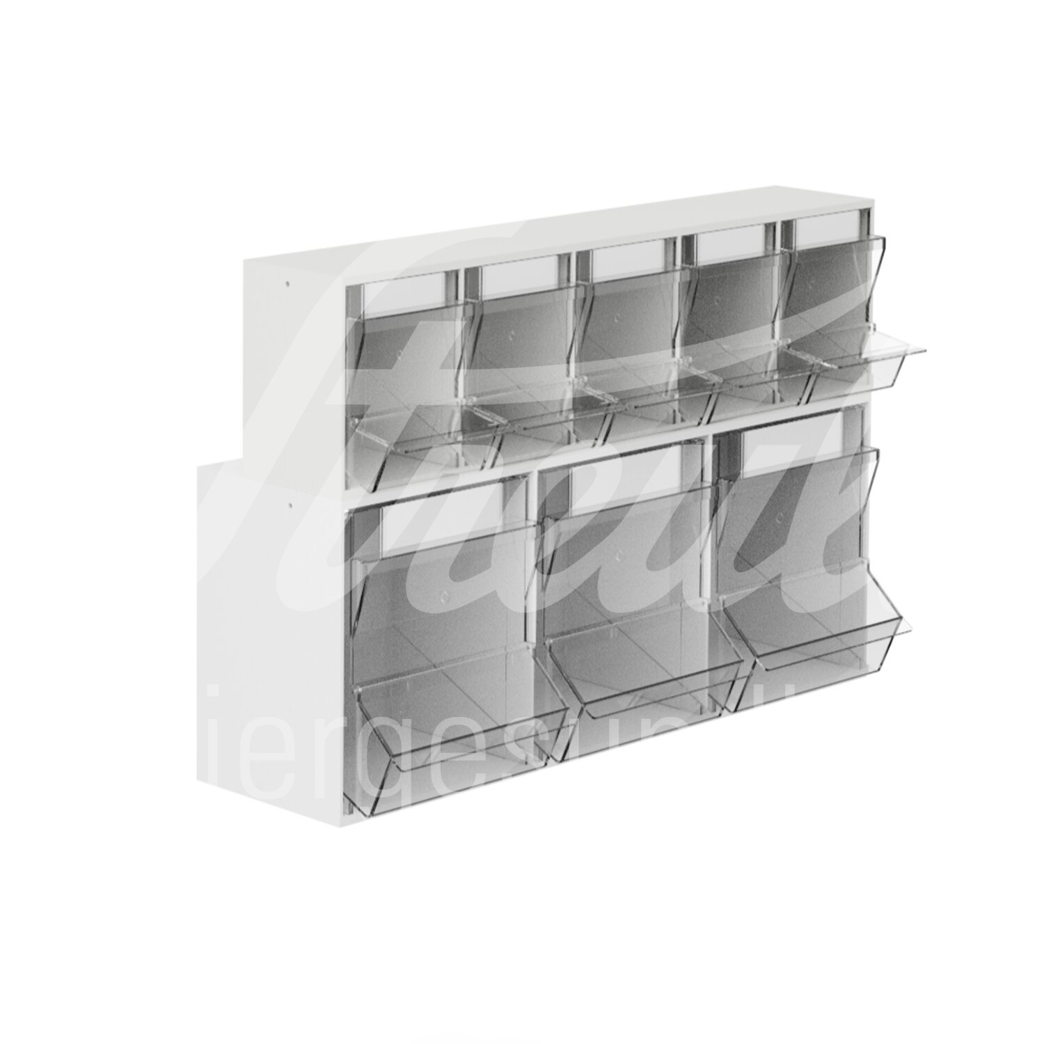 PicBox Spender für Einmalartikel 3 Behälter 1 Stück