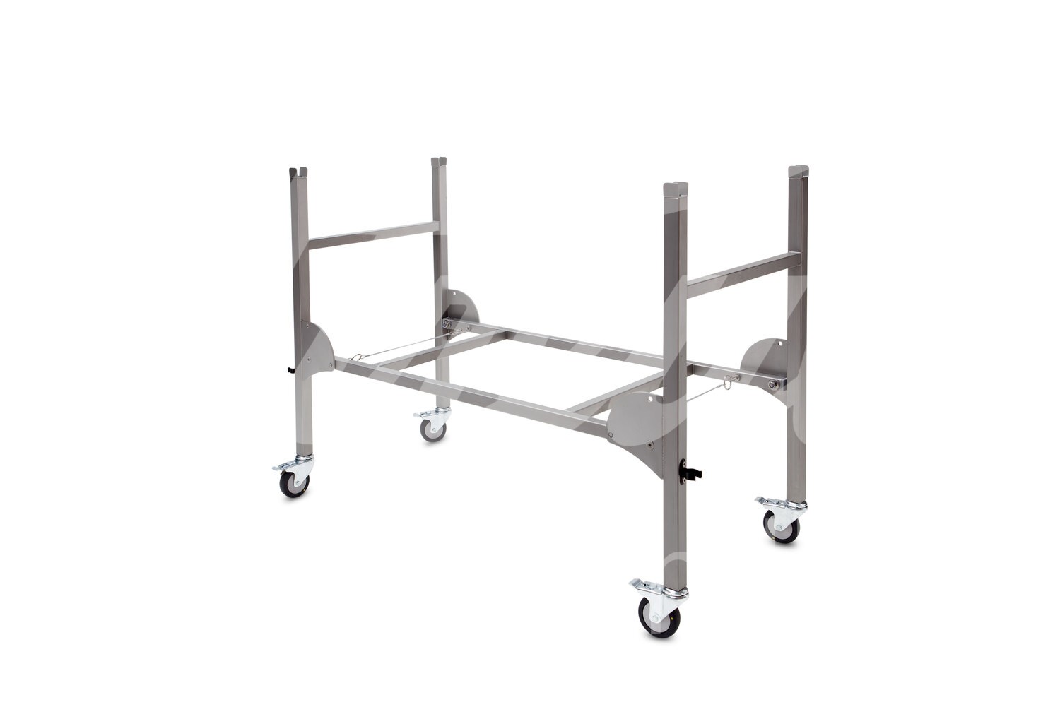 Fahrgestell für Kleintiertrage faltbar m. 4 Lenkrollen 1 Stück