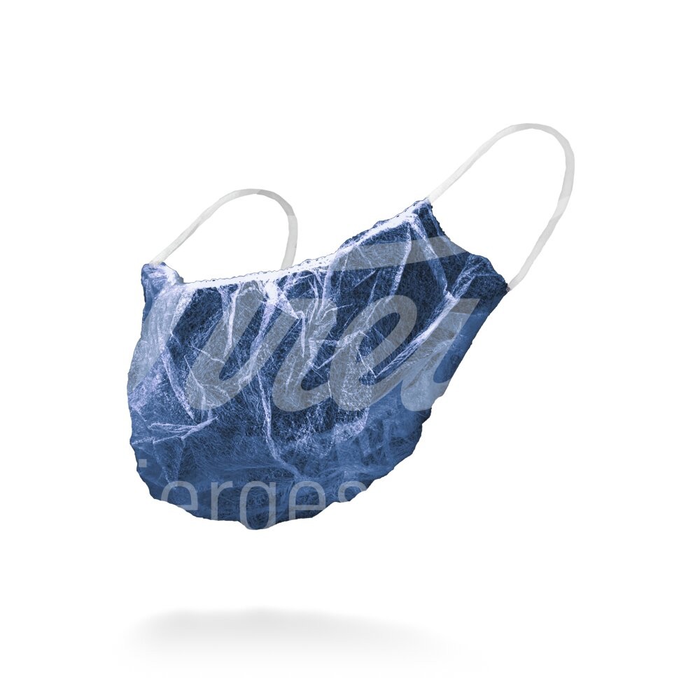 Bartmaske 48 x 24 cm Spinnvlies Loop dunkelblau 100 Stk.