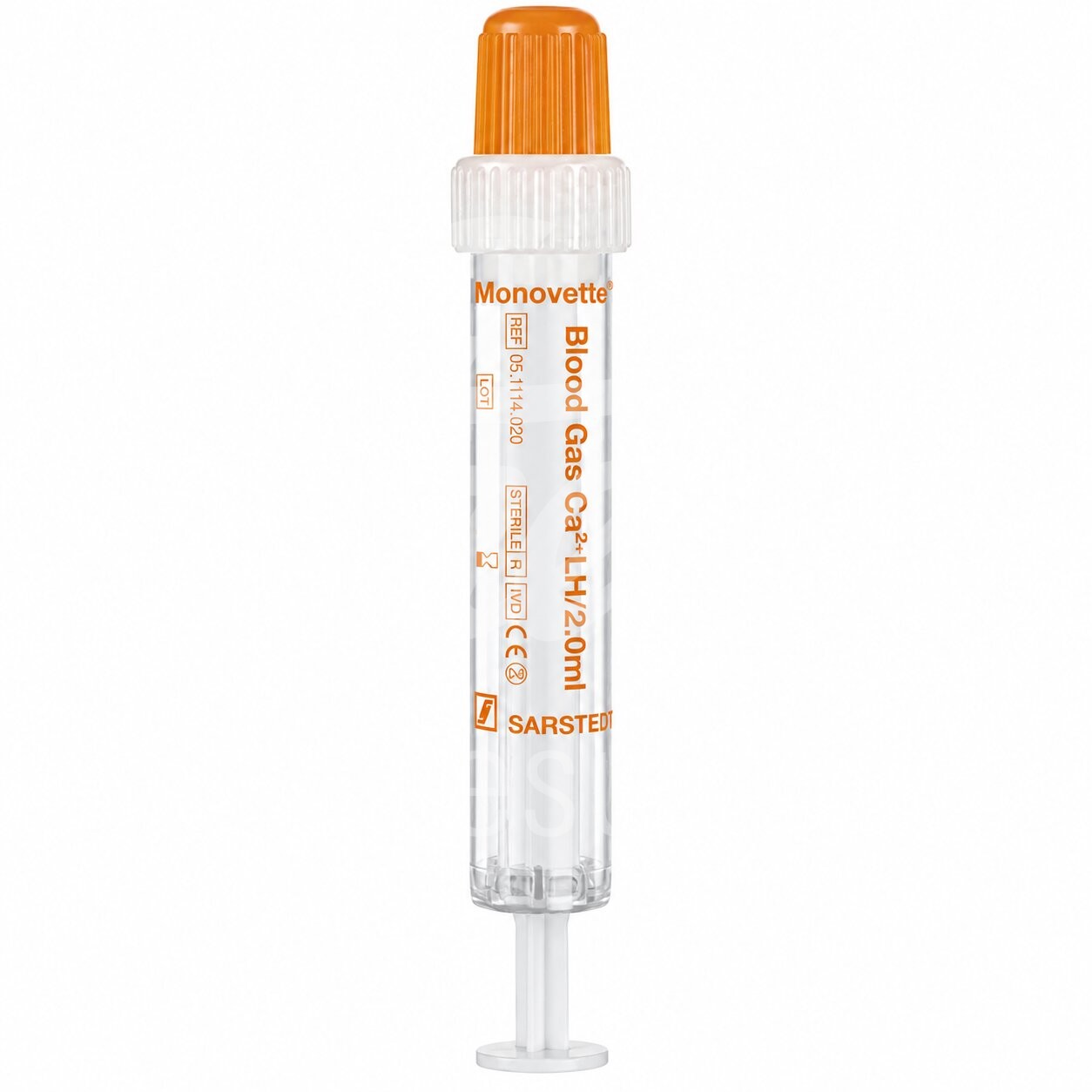 Sarstedt Blutgas-Monovette Li-Heparin 2 ml 100 Stück