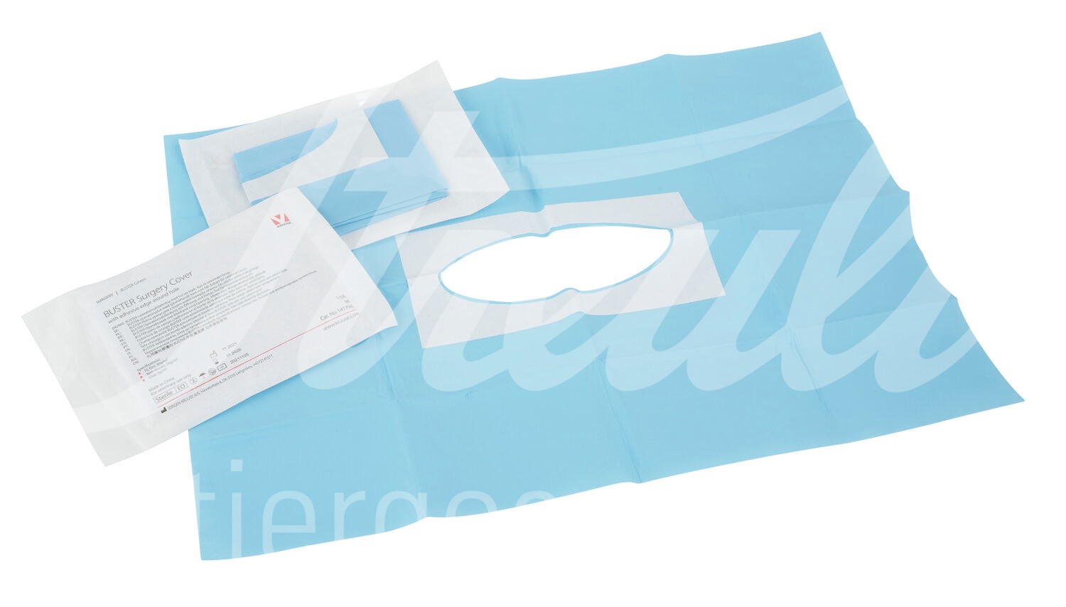 BUSTER OP-Abdecktuch m.Loch M 14 x 5cm / 31 x 44cm 25Stk