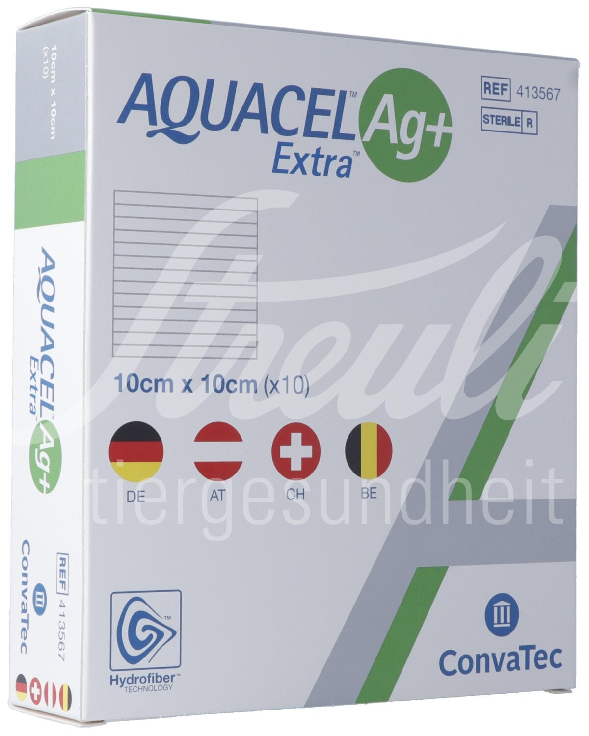 AQUACEL Ag+ Extra Kompresse 10x10cm 10 Stk