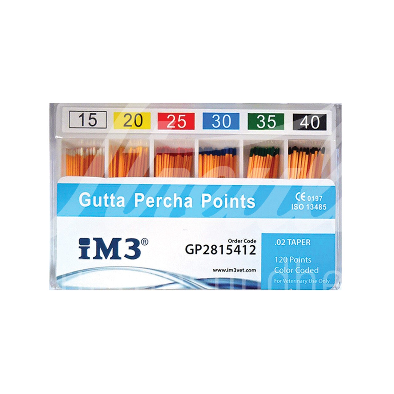 iM3 Control Cut Guttaperchaspitzen 28 mm ISO 15-40 120 Stück